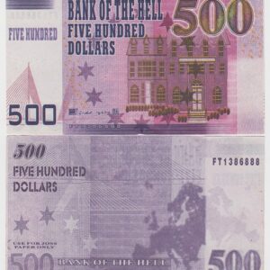 Китай Ритуальные деньги 500 долларов UNC