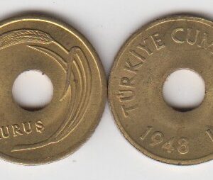 Турция 1 куруш 1948 год UNC