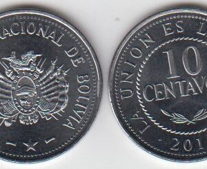 Боливия 10 сентаво 2017 год UNC