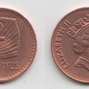 Фиджи 2 цента 2001 год UNC