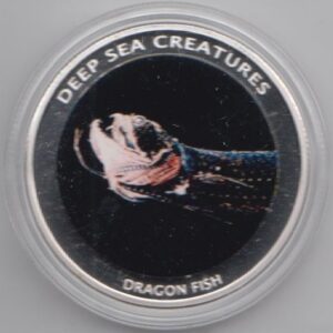 Мозамбик Жетон "Глубоководные животные. Рыба-дракон" 2010 год Proof