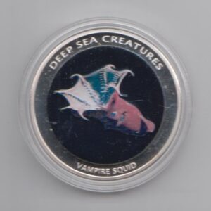 Мозамбик Жетон "Глубоководные животные. Кальмар-вампир" 2010 год Proof