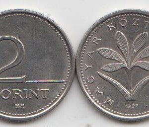 Венгрия 2 форинта 1997 год UNC