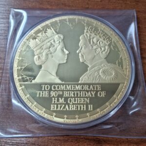 Великобритания Памятная медаль "90-летие королевы Елизаветы II" 2016 год Proof