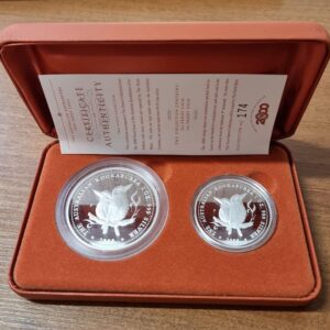 Австралия Набор 2 монеты "Австралийская Кукабура" 2000 год Proof