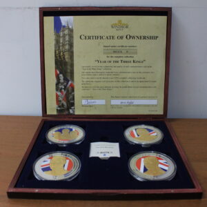 Великобритания Набор 4 медали "Год 3 королей" 2011 год Proof