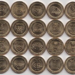 Австралия Набор 20 монет 1 доллар "Австралийская футбольная лига" 2023 год UNC