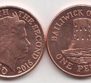Джерси 1 пенни 2016 год UNC
