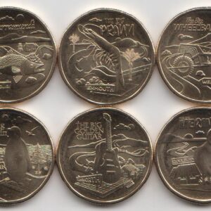 Австралия Набор 10 монет "Большие австралийские вещи" 2025 год UNC цветная клубника